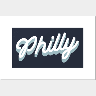 Philly cursive script Posters and Art